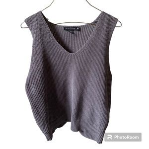 Grey Knitted Sweater Vest from Club Monaco